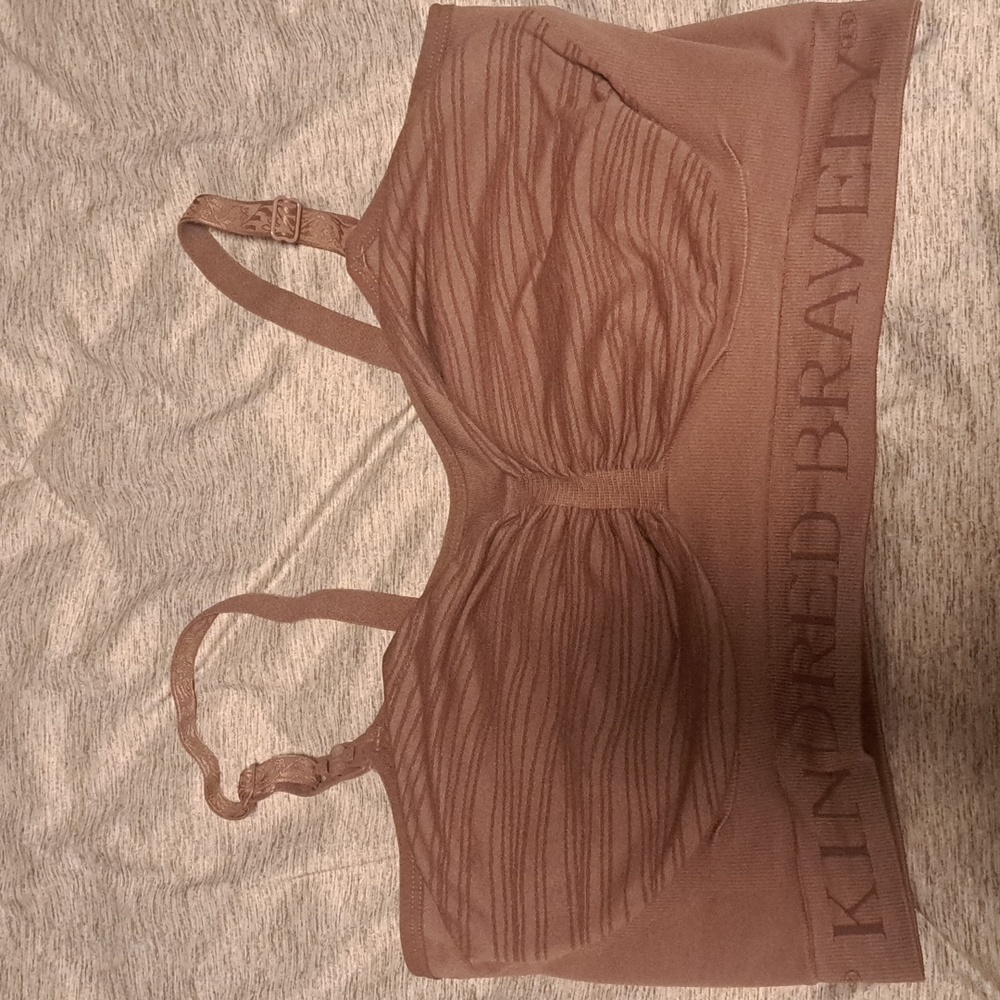Kindred Bravely Sublime hands free Pumping and nursing bra 1X twilight